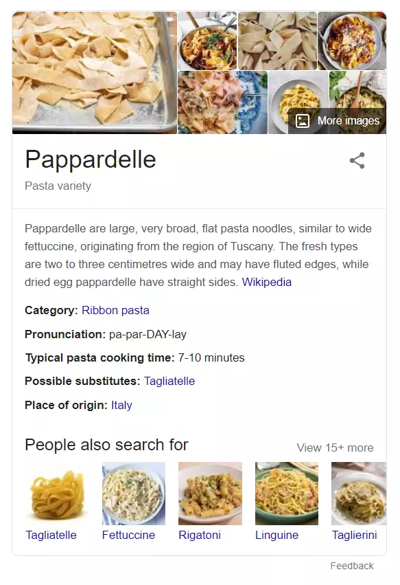 An example of a knowledge panel appearing in Google search results