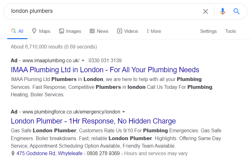 Local-Paid-Search-Example
