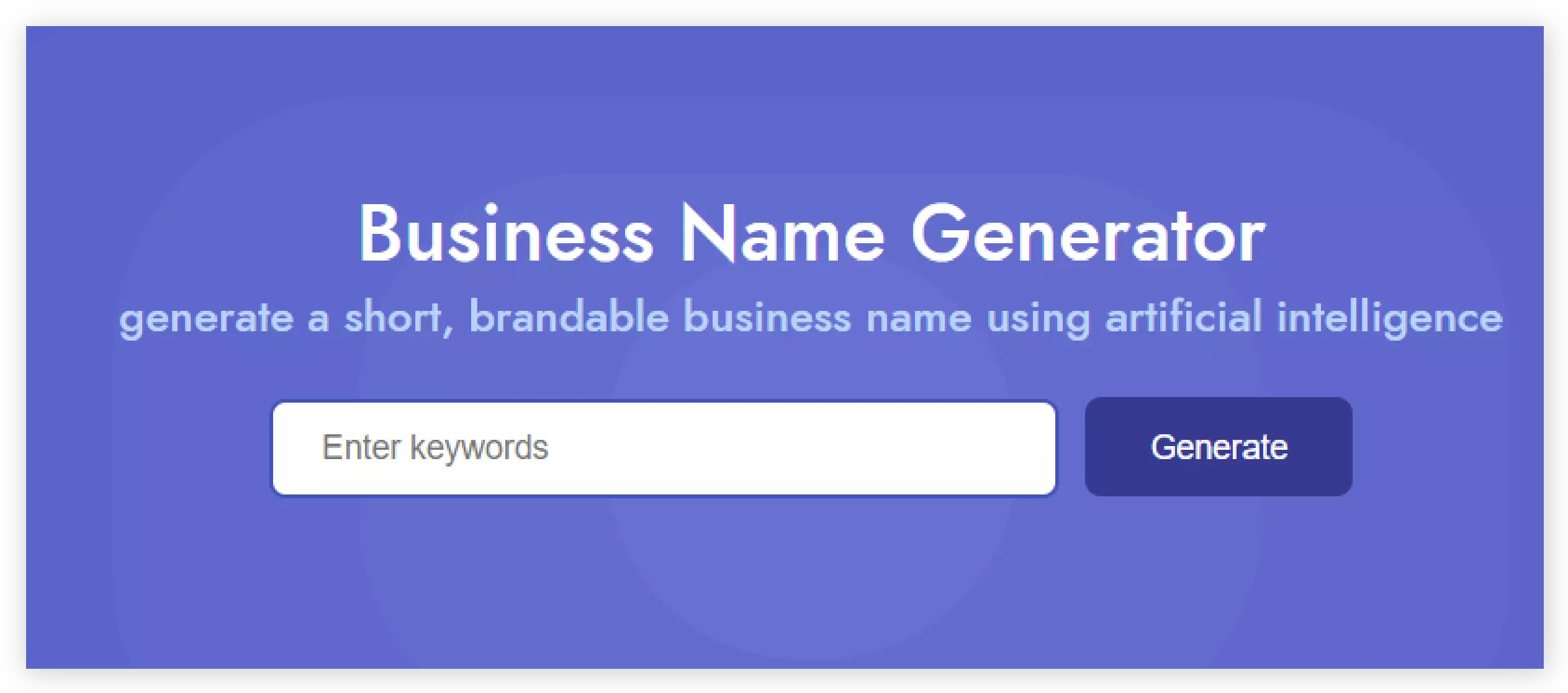 Business name generator