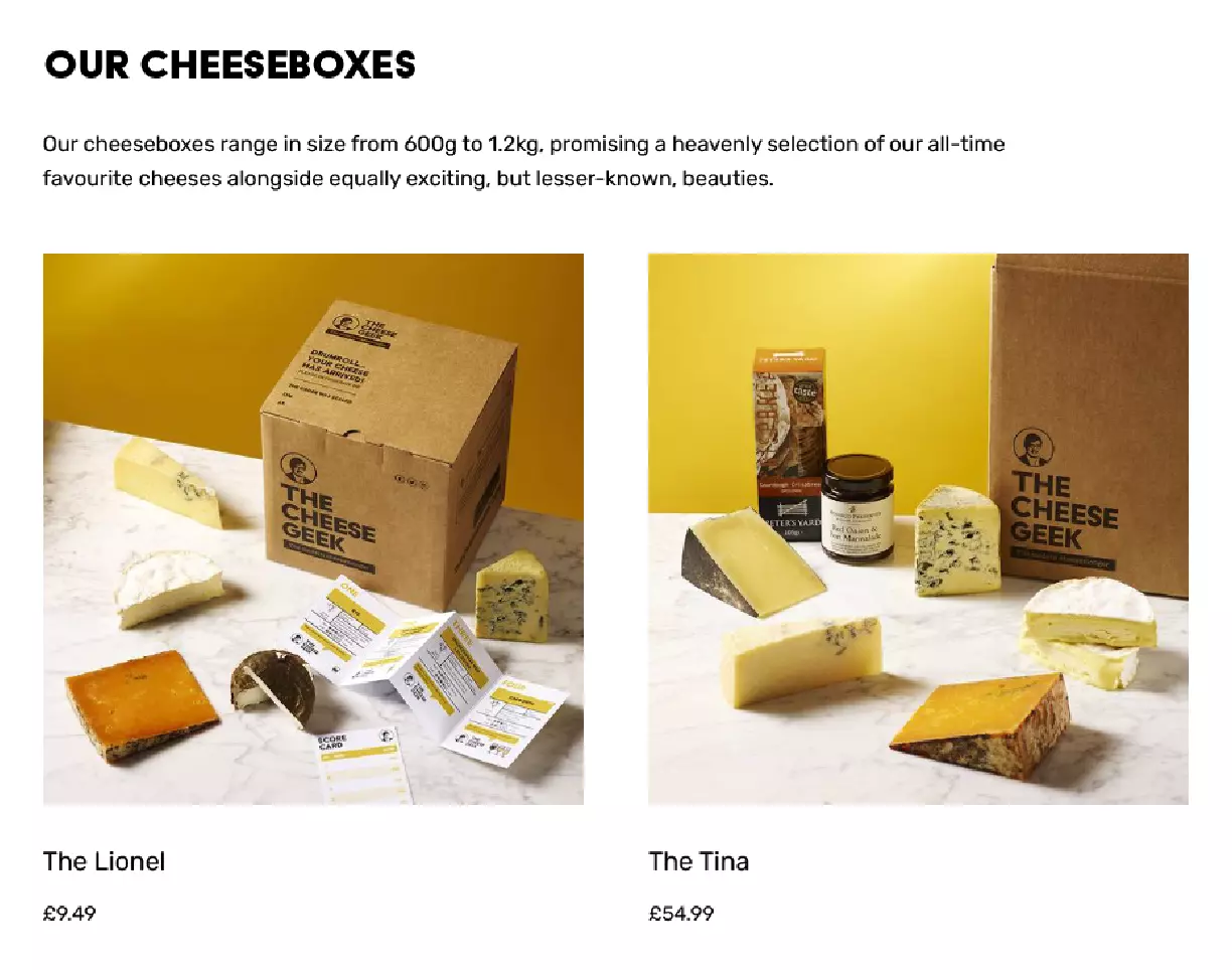 Our cheese boxes